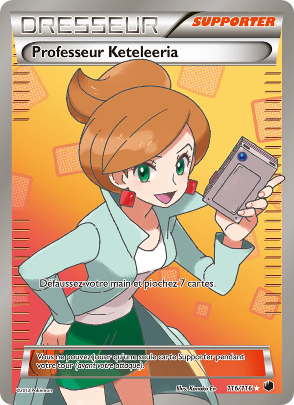 Professeur Keteleeria 116 — Plasma Freeze (French Pokémon TCG card)