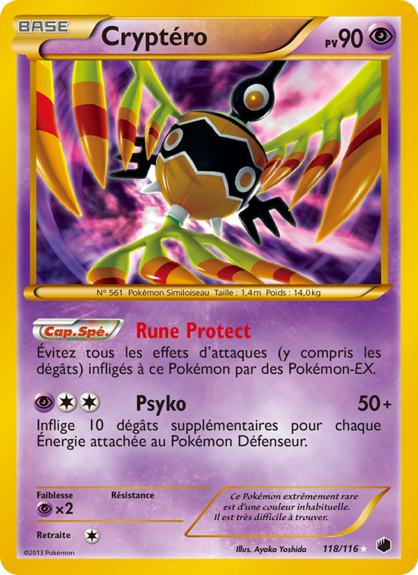 Cryptéro 118 — Plasma Freeze (French Pokémon TCG card)