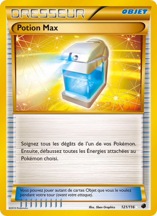 Potion Max 121 — Plasma Freeze (French Pokémon TCG card)