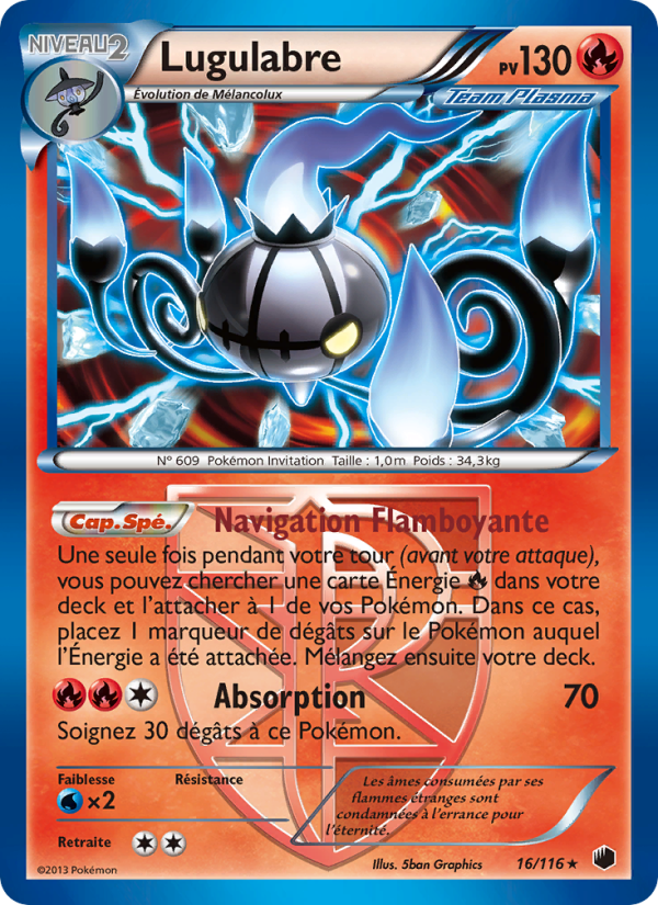 Lugulabre 16 — Plasma Freeze (French Pokémon TCG card)