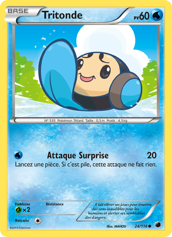 Tritonde 24 — Plasma Freeze (French Pokémon TCG card)