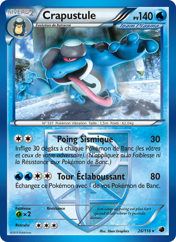 Crapustule 26 — Plasma Freeze (French Pokémon TCG card)