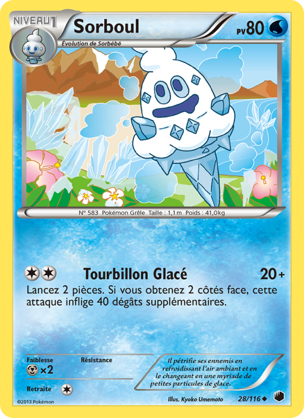 Sorboul 28 — Plasma Freeze (French Pokémon TCG card)