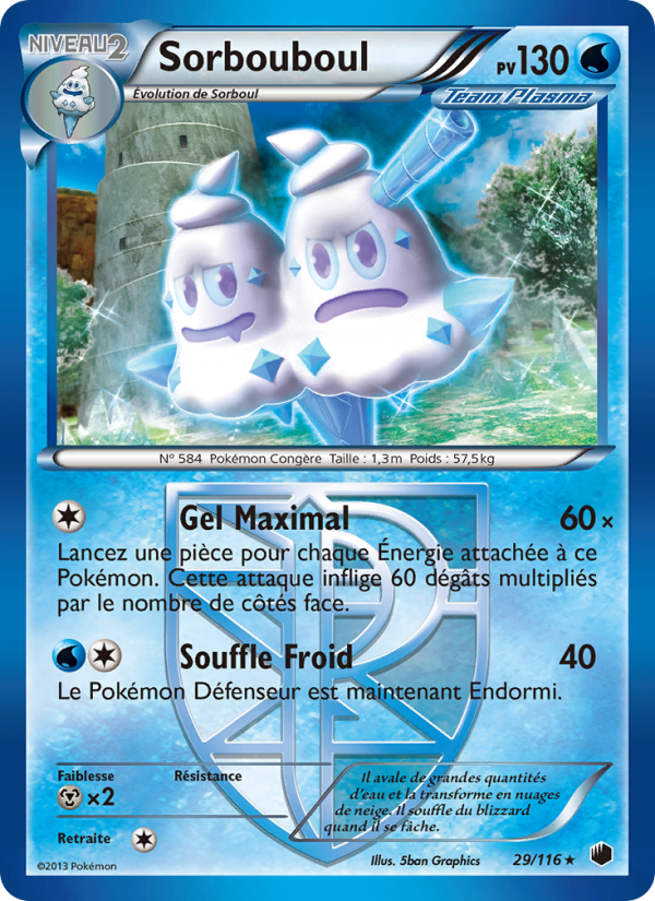 Sorbouboul 29 — Plasma Freeze (French Pokémon TCG card)