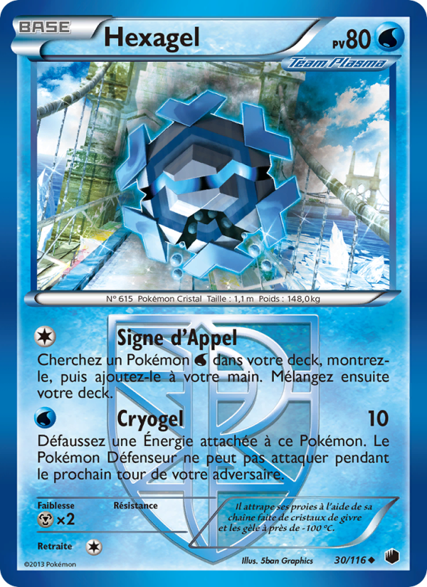 Hexagel 30 — Plasma Freeze (French Pokémon TCG card)