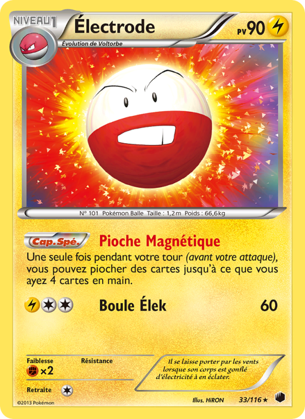 Électrode 33 — Plasma Freeze (French Pokémon TCG card)