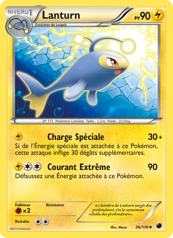 Lanturn 36 — Plasma Freeze (French Pokémon TCG card)