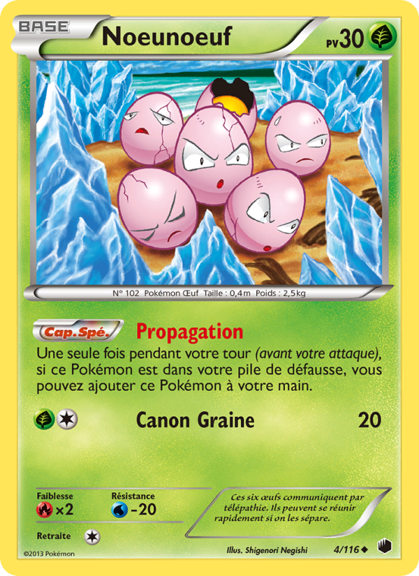 Noeunoeuf 4 — Plasma Freeze (French Pokémon TCG card)