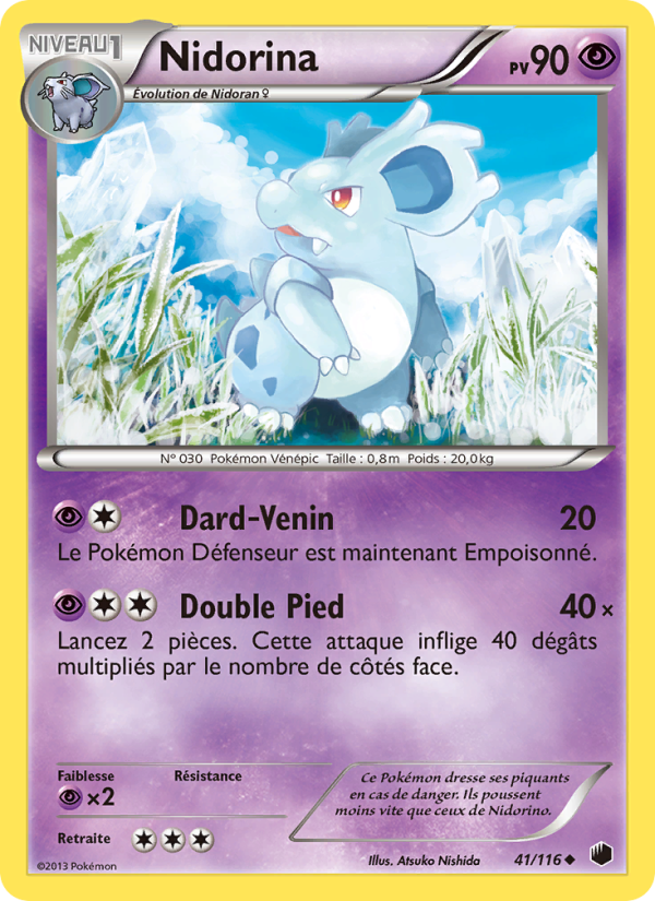 Nidorina 41 — Plasma Freeze (French Pokémon TCG card)