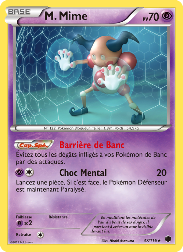 M. Mime 47 — Plasma Freeze (French Pokémon TCG card)