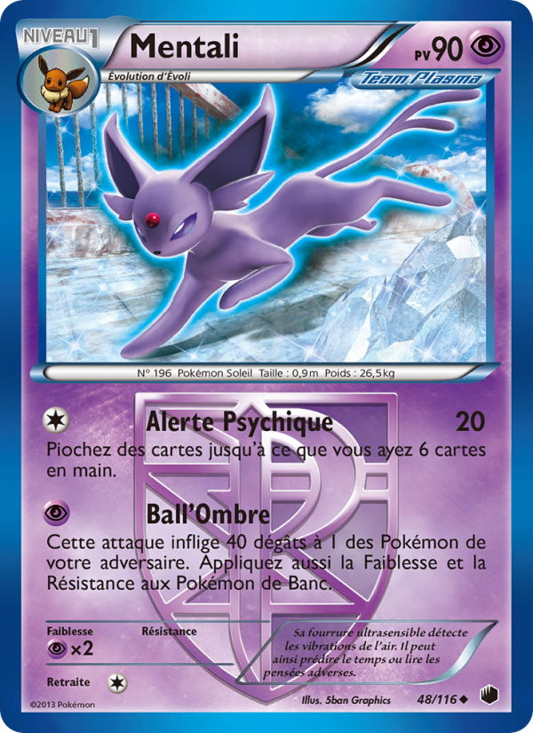 Mentali 48 — Plasma Freeze (French Pokémon TCG card)
