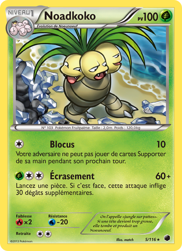 Noadkoko 5 — Plasma Freeze (French Pokémon TCG card)