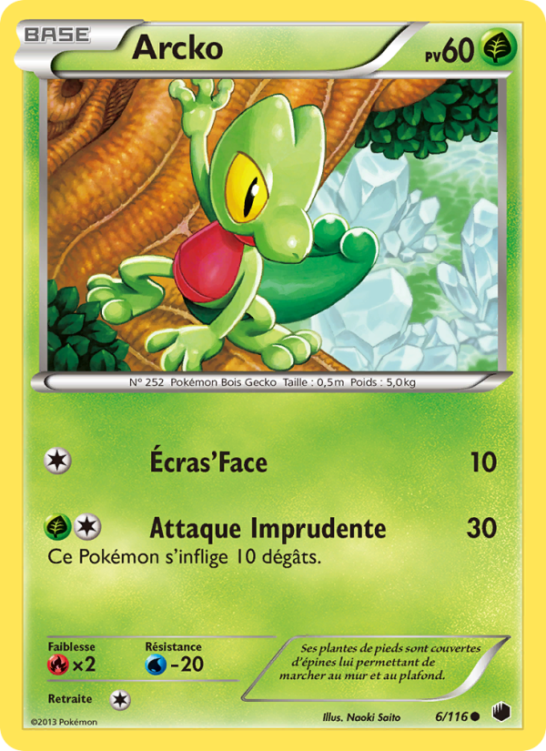 Arcko 6 — Plasma Freeze (French Pokémon TCG card)