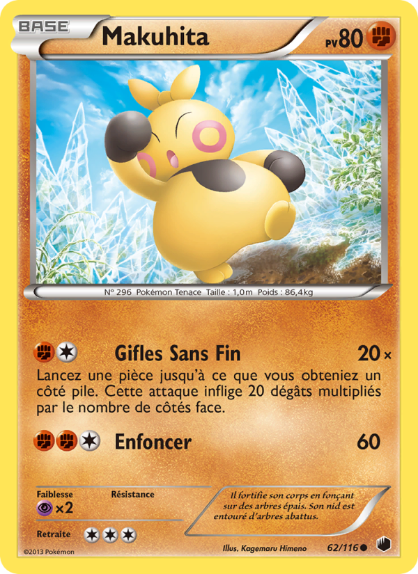 Makuhita 62 — Plasma Freeze (French Pokémon TCG card)