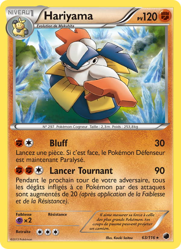 Hariyama 63 — Plasma Freeze (French Pokémon TCG card)