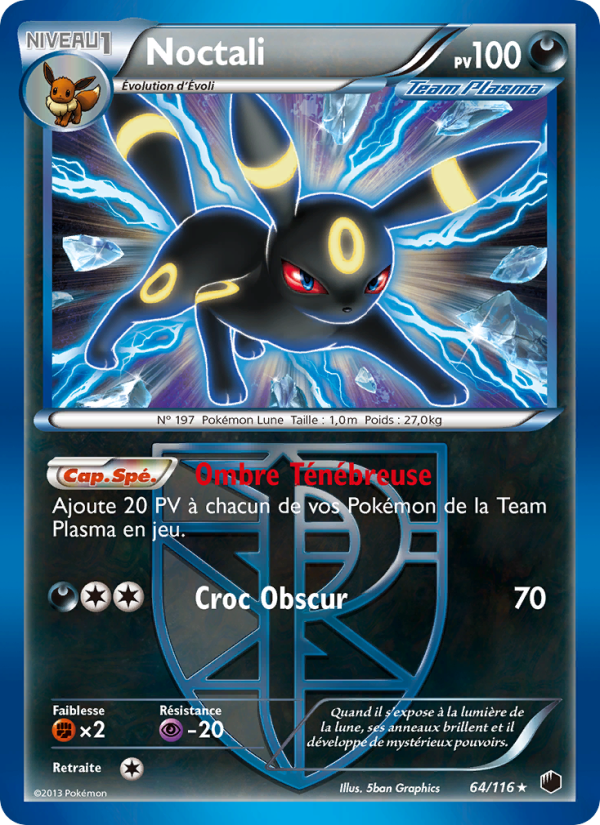 Noctali 64 — Plasma Freeze (French Pokémon TCG card)