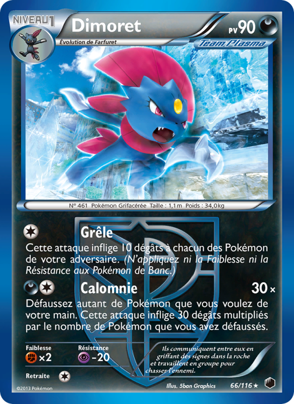 Dimoret 66 — Plasma Freeze (French Pokémon TCG card)