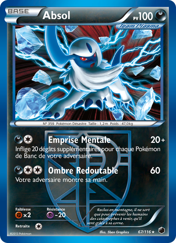 Absol 67 — Plasma Freeze (French Pokémon TCG card)