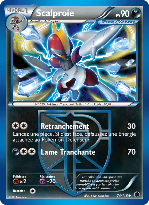 Scalproie 74 — Plasma Freeze (French Pokémon TCG card)