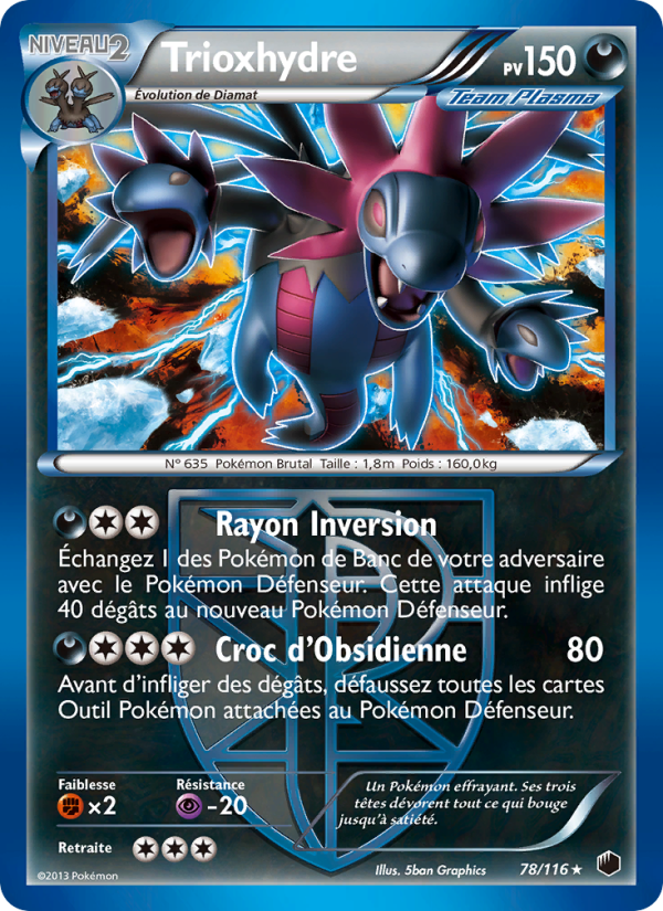 Trioxhydre 78 — Plasma Freeze (French Pokémon TCG card)