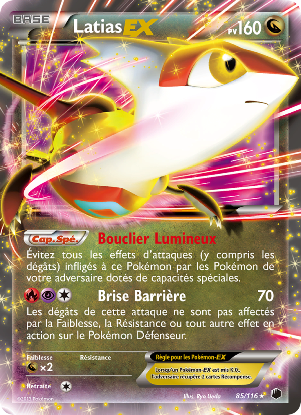 Latias-EX 85 — Plasma Freeze (French Pokémon TCG card)