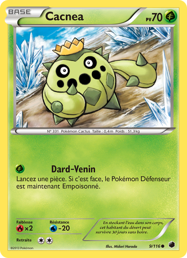 Cacnea 9 — Plasma Freeze (French Pokémon TCG card)