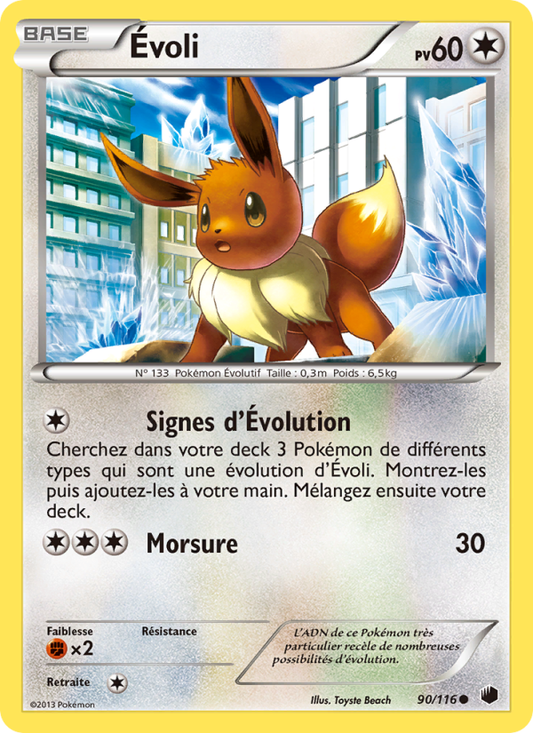 Évoli 90 — Plasma Freeze (French Pokémon TCG card)