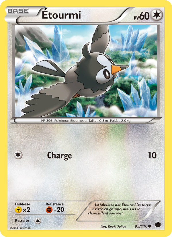 Étourmi 95 — Plasma Freeze (French Pokémon TCG card)