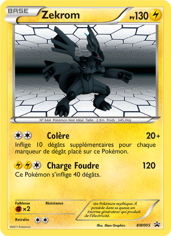 Zekrom BW05 — Black & White Promos (French Pokémon TCG card)