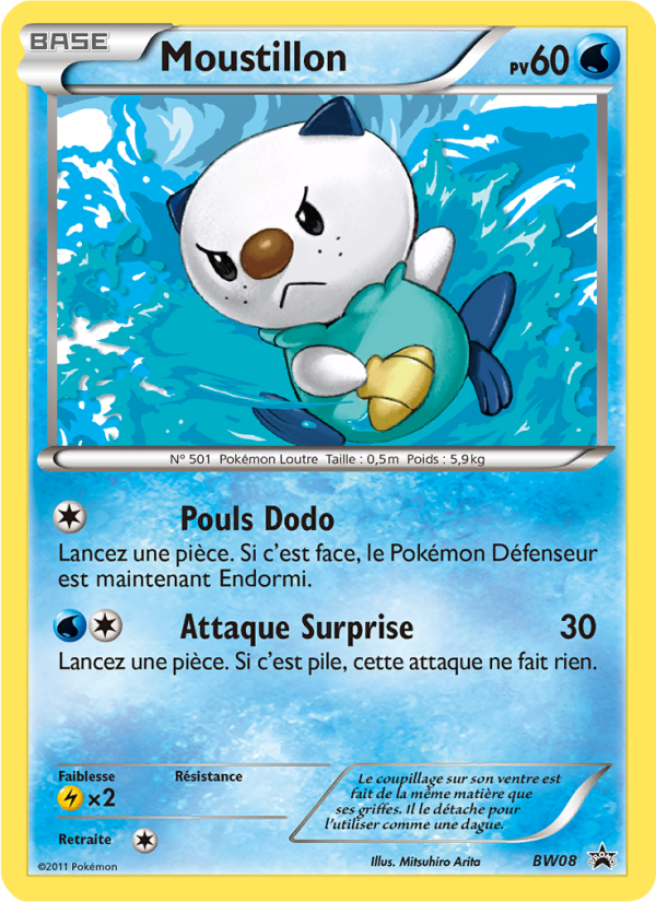 Moustillon BW08 — Black & White Promos (French Pokémon TCG card)