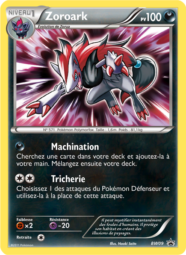 Zoroark BW09 — Black & White Promos (French Pokémon TCG card)