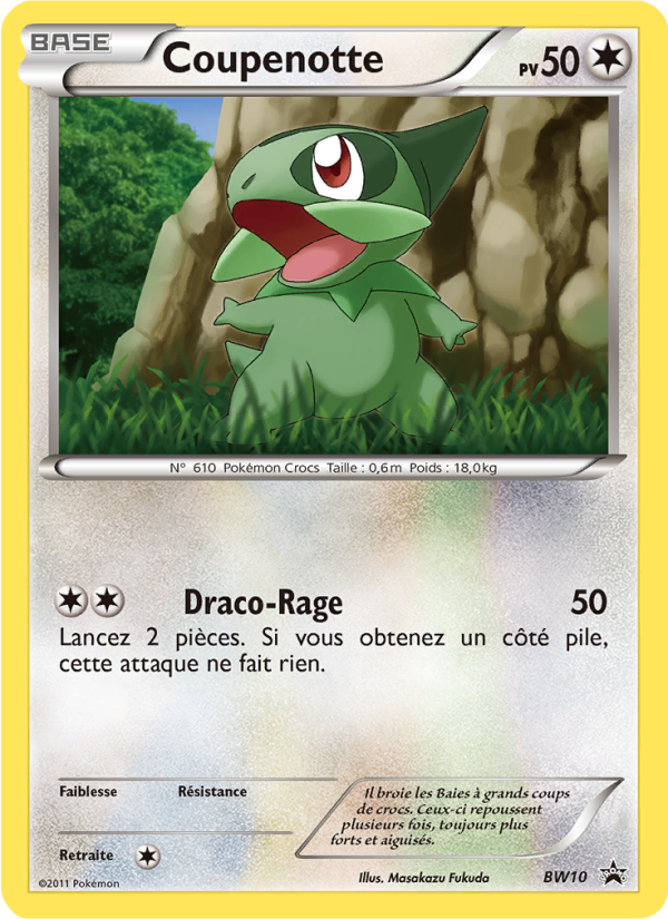 Coupenotte BW10 — Black & White Promos (French Pokémon TCG card)