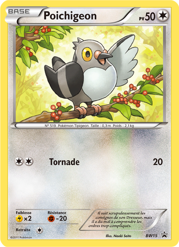 Poichigeon BW15 — Black & White Promos (French Pokémon TCG card)