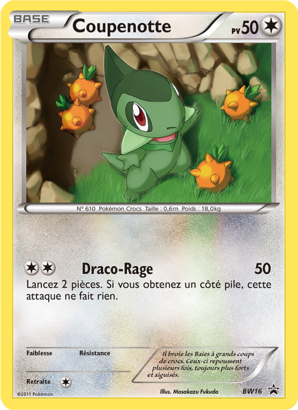Coupenotte BW16 — Black & White Promos (French Pokémon TCG card)