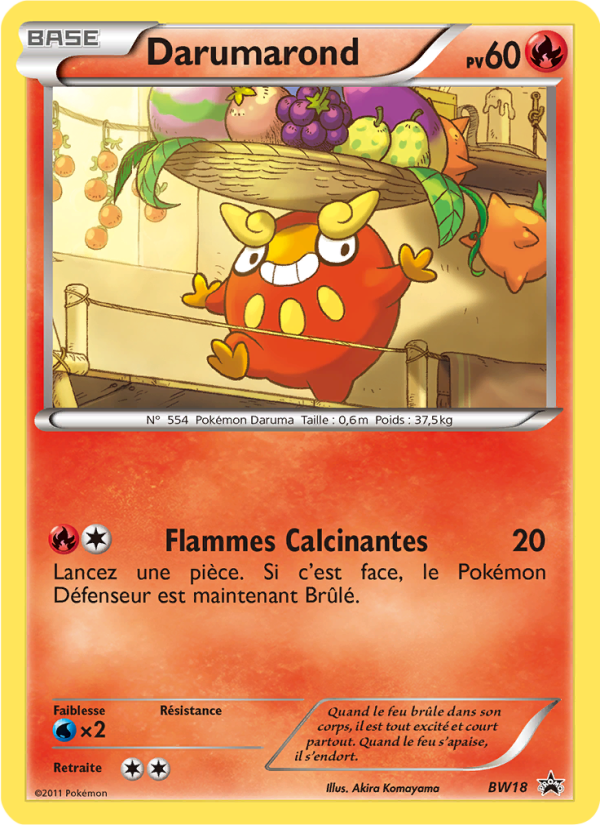 Darumarond BW18 — Black & White Promos (French Pokémon TCG card)