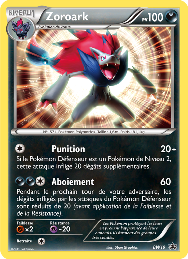Zoroark BW19 — Black & White Promos (French Pokémon TCG card)