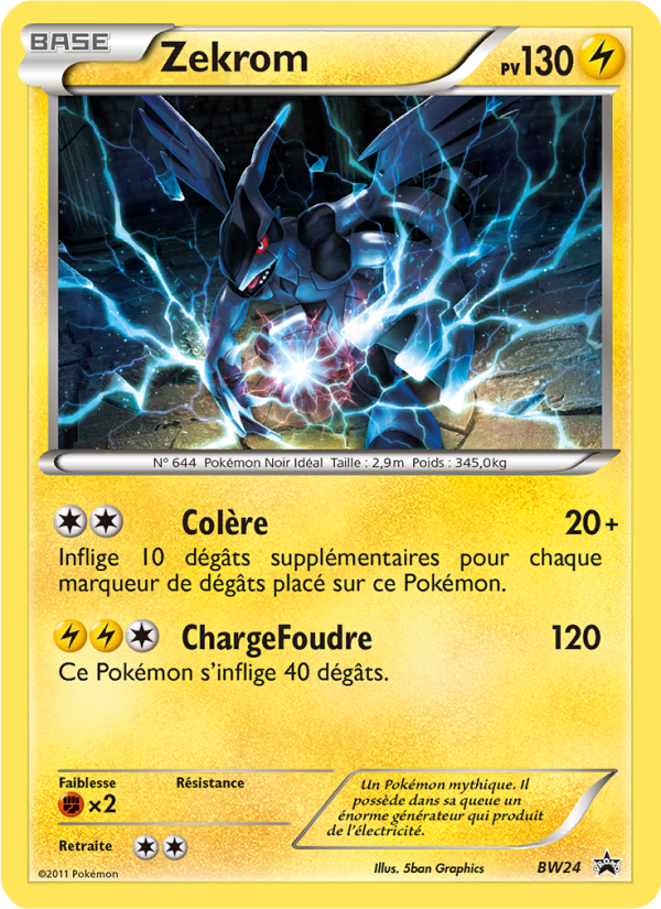 Zekrom BW24 — Black & White Promos (French Pokémon TCG card)