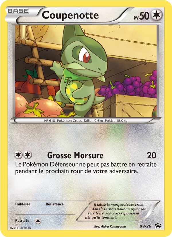 Coupenotte BW26 — Black & White Promos (French Pokémon TCG card)