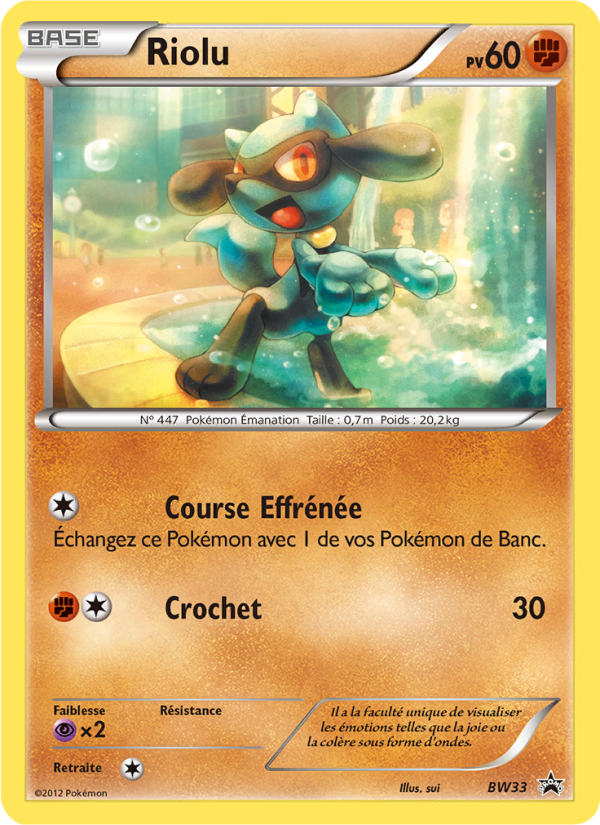 Riolu BW33 — Black & White Promos (French Pokémon TCG card)