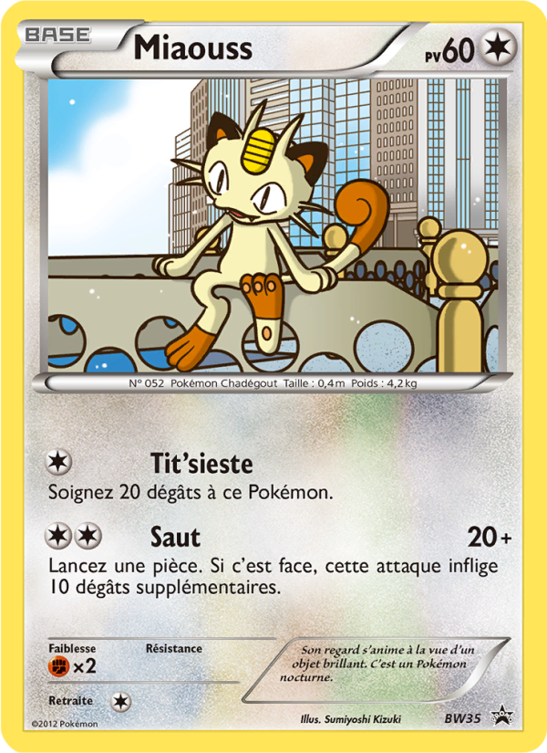 Miaouss BW35 — Black & White Promos (French Pokémon TCG card)