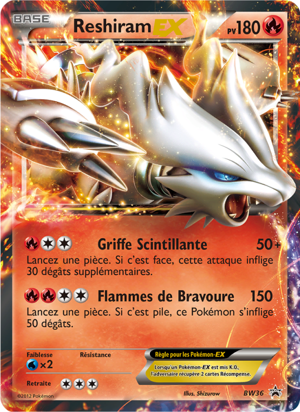Reshiram ex BW36 — Black & White Promos (French Pokémon TCG card)