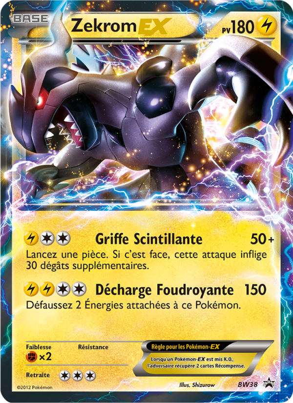 Zekrom ex BW38 — Black & White Promos (French Pokémon TCG card)