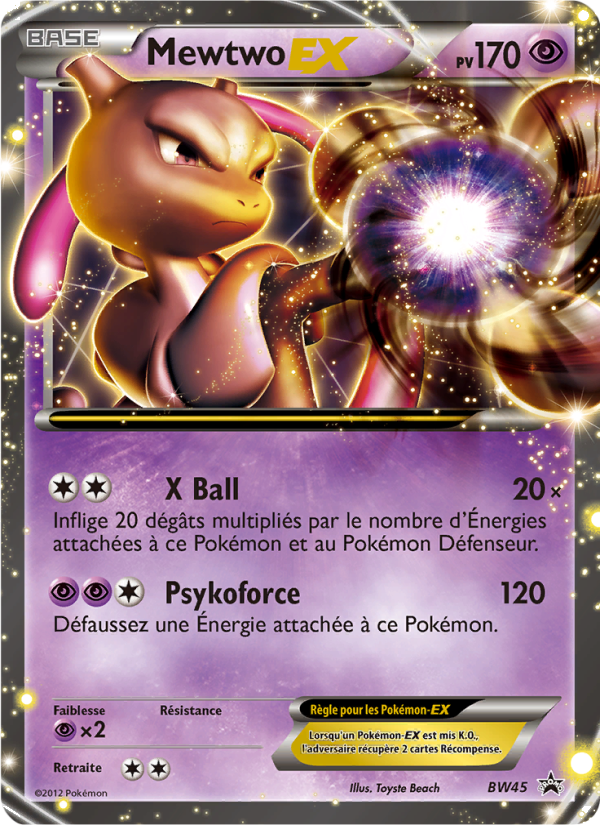 Mewtwo ex BW45 — Black & White Promos (French Pokémon TCG card)