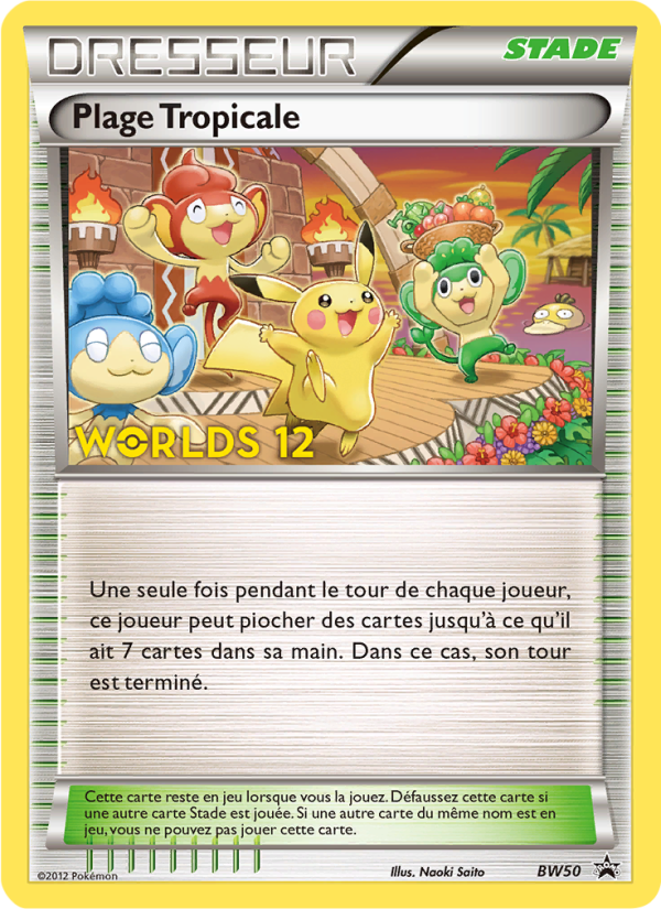 Plage Tropicale BW50 — Black & White Promos (French Pokémon TCG card)