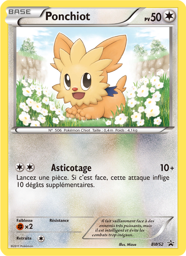Ponchiot BW52 — Black & White Promos (French Pokémon TCG card)