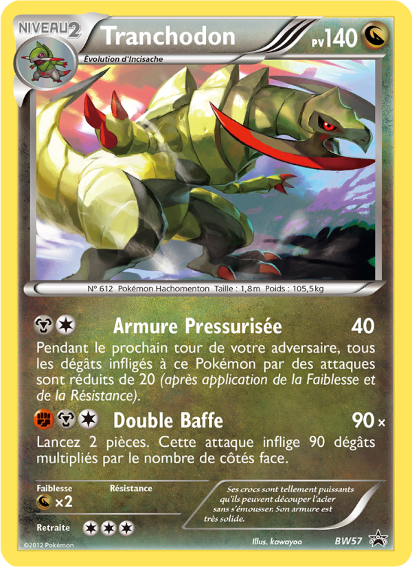 Tranchodon BW57 — Black & White Promos (French Pokémon TCG card)