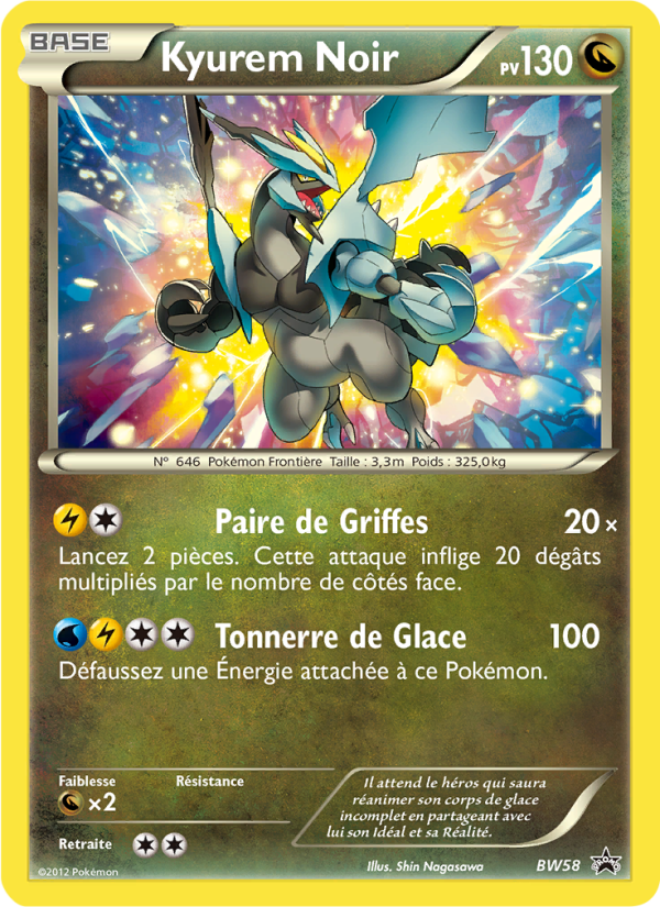 Kyurem Noir BW58 — Black & White Promos (French Pokémon TCG card)