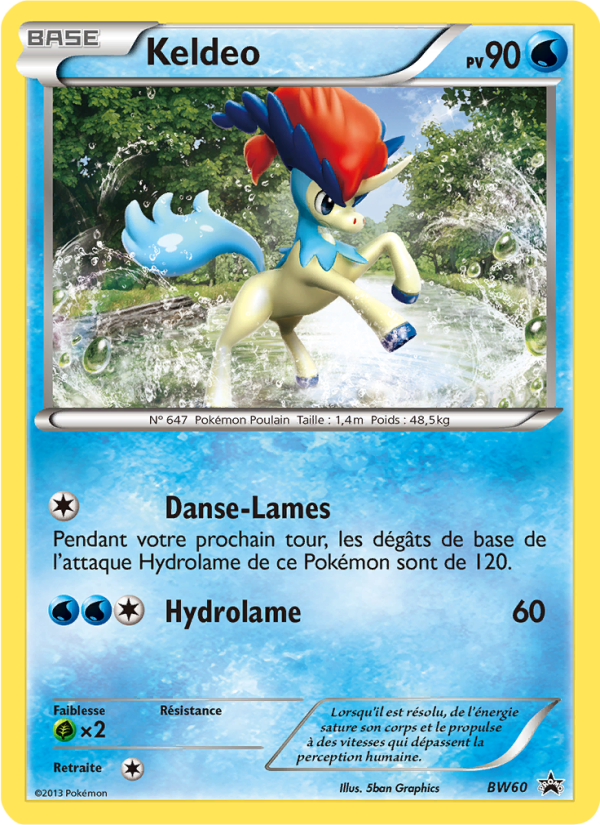 Keldeo BW60 — Black & White Promos (French Pokémon TCG card)