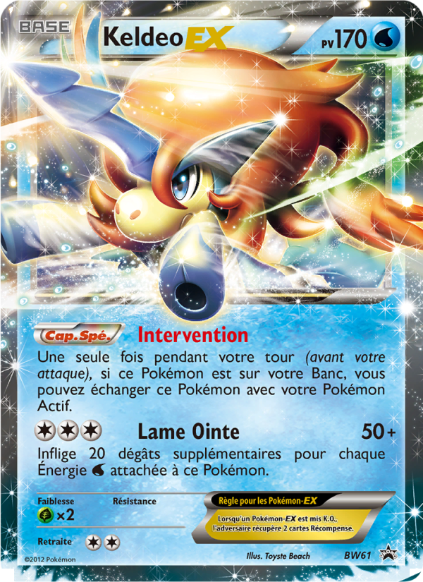 Keldeo ex BW61 — Black & White Promos (French Pokémon TCG card)