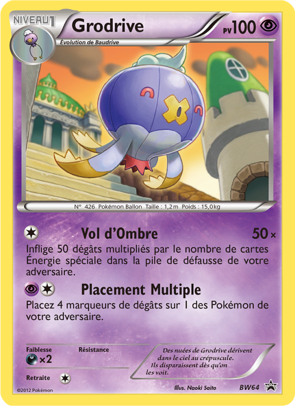 Grodrive BW64 — Black & White Promos (French Pokémon TCG card)